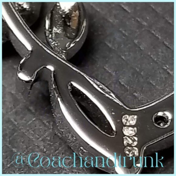 Sterling Silver French Hook Channel Set Black Spinel Heart and Rose Earrings - Picture 4 of 5